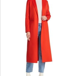 Maje Black Long Manteau Galaxi Doubl Size 38